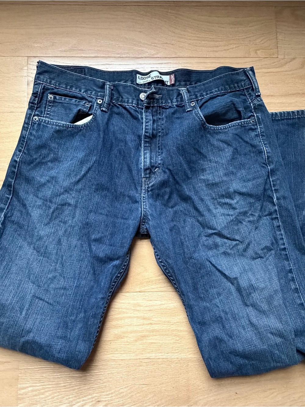 Levi's Men's Dark Blue Straight Jeans